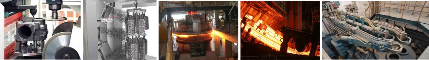 Billet production line and cleaning equipment